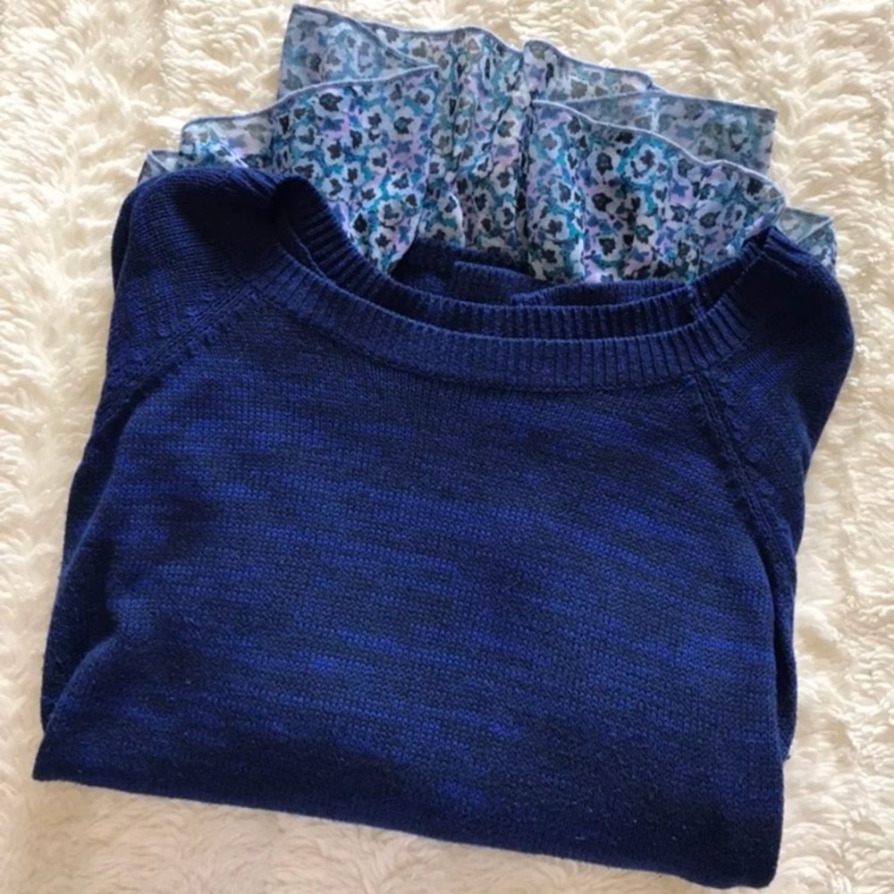 Blue Lace American Eagle Sweater